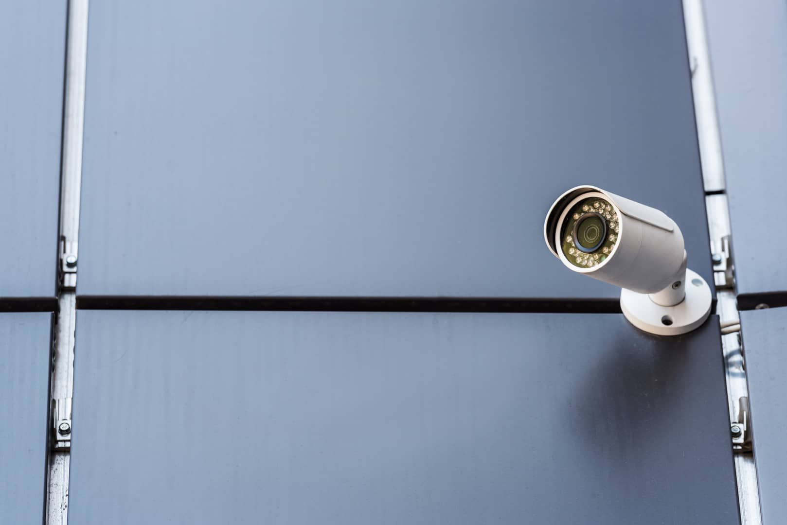 security-camera-on-wall-of-office-building